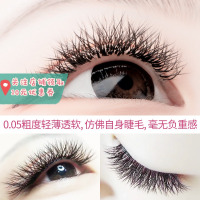 0.05y型混合装嫁接睫毛双毛尖混合编织型爱情网超软yy睫毛水貂毛