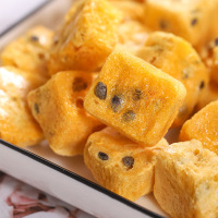 冻干百香果 10袋(独立包装一片一袋) 水果片 香橙片50g散装水果茶烘培原料西柚冻干百香果青柠檬片水果烘干片