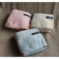 淡奶茶 强力吸水!微米结构!日本菠萝格透气珊瑚绒干发帽