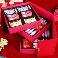 套餐一 25*25*19 喜上花轿中式婚礼喜糖大号伴手礼喜礼喜饼礼盒成品结婚订婚回礼