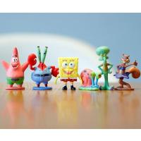 6款海绵宝宝 袋装 海绵宝宝系列公仔海绵宝宝公仔派大星蟹老板手办摆件菠萝屋模型玩