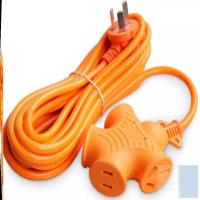 黄[10孔大字插]3米 公牛电动车充电电源地拖插座家用延长线插板长线接线板专用排插插