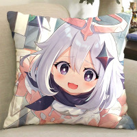 1(派蒙) 36X36cm 原神周边抱枕可莉雷神魈刻晴甘雨胡桃派蒙手办动漫二次元等身枕头