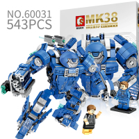 MK38钢铁机甲/60031 森宝小颗粒儿童钢铁机甲侠系列拼装益智力积木8机器人模型60031