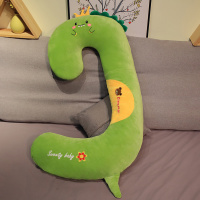 ml绿色恐龙 [可拆洗]100cm 懒人长条抱枕女生睡觉神器夹腿侧睡男生款靠垫孕妇可拆洗床头枕头