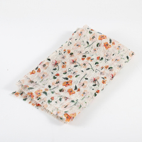 雪纱小碎花 50cm*1.4米 母亲节小香风花束雪纺小碎步鲜花花束包装印花纱网花艺包花网纱