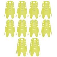 黄色 10个装 高尔夫球座塑料球tee花篮镂空型球托10个装Golf球钉高尔夫用品