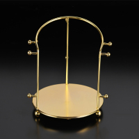 2#展示架(14x12cm左右) 饰品展示架全金属开店ETE同款金色哑光古装凤冠皇冠发饰放置道具