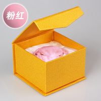 80mm粉红色一颗(黄礼盒) 儿童钻石玩具透明水晶玻璃大宝石小孩生日礼物柜台摆件拍摄道具