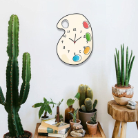 R72-调色板22CM乘30CM 其他 可爱时尚装饰表调色板通创意静音客厅卧室儿童房幼儿园钟表挂钟