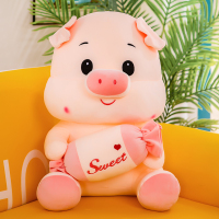 糖果猪 40厘米[收藏订阅-送小礼物] 猪猪公仔玩偶毛绒玩具儿童床上抱枕超萌可爱安抚女孩礼物压床娃娃