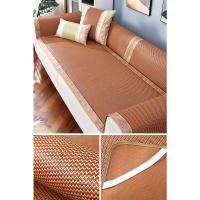 春语 60*60cm 凉席藤席沙发垫坐垫夏季夏天款冰丝简约现代藤垫子夏防滑套罩座垫