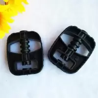 [黑色长方形]脚蹬一对 8毫米轴直径可用 儿童自行车脚踏板配件童车通用脚蹬三轮车小孩宝宝推车前轮搁脚板