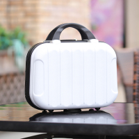 乳白色 [化妆包] 14寸[送运费险] 韩版20寸迷你行李箱女小箱子包拉杆箱18可爱登机箱14寸手提化妆箱