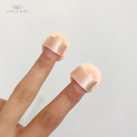 2.5cm2片装 水滴形小馒头迷你超小粉扑细节尖头拇指气垫mini手指指尖粉扑散粉