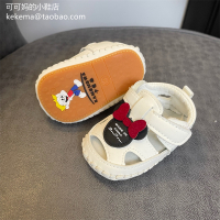 米妮凉鞋白色 内长10.5cm 14码 夏季女宝宝0-1岁5-8-9个月婴儿软胶底凉鞋防滑卡通防踢透气学步鞋