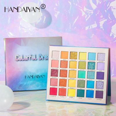 pearl matte glitter eye shadow palette makeup rainbow眼影盘