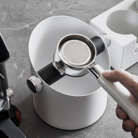 半圆式敲渣桶丨黑色丨铝合金 MUVNA-COFFEE意式咖啡机粉渣桶家用敲渣桶吧台废渣桶咖啡配套器具