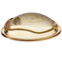 金黄色真空阀储物盖(80-240ML) (简易装) 母贝儿PPSU奶瓶配件爱心系列手柄/牙盖/防尘盖/吸管/奶嘴吸嘴鸭嘴