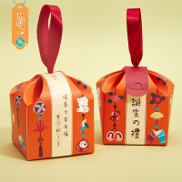 和风之语诞生礼盒 女 套餐A 巧遇喜饼鼠宝宝诞生满月礼盒伴手礼百日周岁伴手礼出生礼喜糖喜蛋