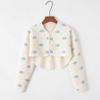 蓝小象-圆领-后背加长 S(80--100斤) 棉坎肩防冻衣秋冬女月子服保暖护肩哺乳衣披肩肩膀产妇睡觉保暖