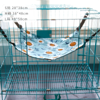 双层亚麻吊床-向日葵 S(建议3斤内) 猫咪吊床笼子用猫吊床挂窝猫秋千加绒悬挂式猫窝吊篮挂床宠物吊窝