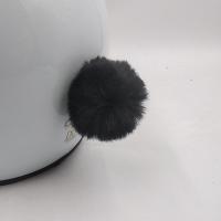 黑色尾巴一只不含头盔 均码 猫耳朵头盔装饰品铃铛滑雪电动车骑士机车男女摩托车盔熊熊耳朵