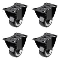 4个定向(此项无转向无刹车请) 轴承尼龙万向轮柜子不生锈防水刹车万象轮婴儿床迷你静音手拉车m8