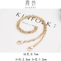 扁O直金虾扣60cm 霞时包包链条配件单买金属链子替换斜挎背包肩带包带子腋肩