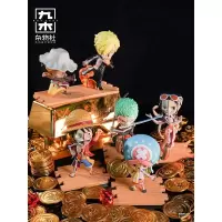 单只随机(端盒请拍12个) 航海王系列盲盒 九木杂物社航海王盲盒系列一代ONEPIECE海贼王半解刨公仔手办摆件