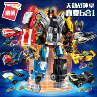天劫战神[6合1]可变7种造型 启蒙积木变形拼装玩具机器人金刚早教拼图儿童男孩8益智10岁legao