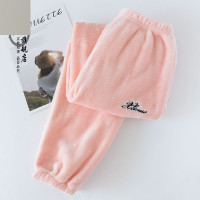 粉色女款 160(M) 仙女裤暖暖裤女睡裤秋冬法兰绒情侣裤加厚男士大码珊瑚绒家居裤男