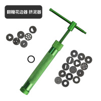 翻糖花边器-挤泥器 旋转挤泥器翻糖花边形状压泥器超轻石塑粘土挤泥人偶头发软陶工具