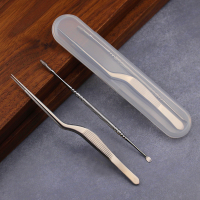 耳镊+弹簧勺 挖耳勺掏耳勺挖耳朵掏耳神器成人家用采耳工具套装耳扒清洁器镊子