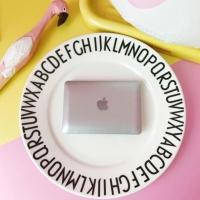 银色(收到后撕下镜面保护膜) 苹果电脑小镜子女随身携带化妆镜折叠迷你镜子创意笔记本造型mac