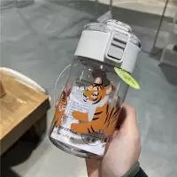 东北虎 无印良品 MUJI 共聚酯 便携水杯 Tritan 东北虎款