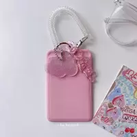 闪粉云朵竖版卡货到 咕闪粉爱心钥匙扣卡挂件透明云朵亚克力装饰圆形diy盘渐变原创学