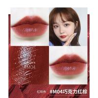 J23-M04#巧克力红棕 又嗲又奶的蜜桃色 ators小羽毛唇釉哑光丝绒雾感唇釉M01 M09