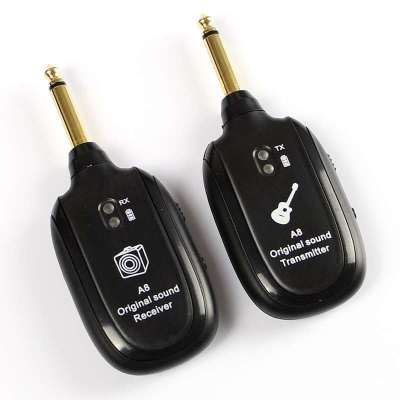 A8接收器 A8电木吉他键盘贝司电吹管音箱音频无线传输发射器接收器拾音器