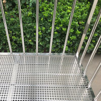不生锈用得久 304不锈钢防盗网窗垫板花架垫网家用阳台防漏防护栏