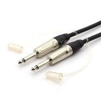 大二芯转大二芯 1米 音箱吉他线 6.5对6.5 大二芯单声道 公转公6.35调音台乐器音频线