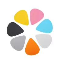 [8片装]送1个拨片盒[ABS磨砂 ]0.51mm 赛璐璐民谣吉他拨片尤克里里电吉他拨片耐磨通用弹片扫弦片