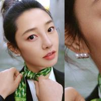 925银针(一对) 欢迎光临白百何郑有恩同款耳环简约气质珍珠耳钉高级感百搭耳饰女