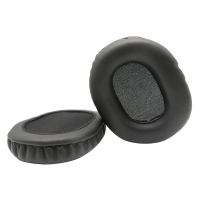 PU-普通-黑色 一对耳机海绵套适用于Edifier漫步者K815 / K815P蛋白皮耳罩柔软