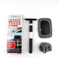 铝合金伸缩杆清洁刷-1(配置布套2 ) 汽车挡风玻璃清洁刷子擦雾除雾刷车窗除尘掸子掸车扫灰擦车防雾剂