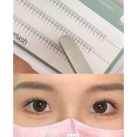 混合式 567mm 三种规格拼在一起 mojiesi V型下睫毛自然逼真素颜可分段A型镂空下睫毛化妆师专用