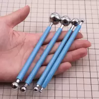 蓝色丸棒(特价) 0g diy软陶艺粘土工具压痕笔套装手办面塑工具 超轻黏粘土压痕笔丸棒
