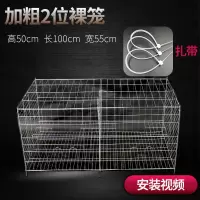 2位裸笼 加粗鸽子笼家用配对繁殖养殖笼子白鸽信鸽大号鸟笼子鸽舍鸽棚组合