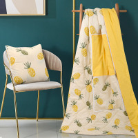 菠萝派对 中号重约1.5斤 展开被110X150cm合起枕40cm 抱枕被子两用办公室午睡枕多功能枕头被空调被折叠毯汽车