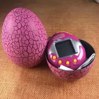 粉色电子宠物+粉色不倒翁扭蛋 掌上虚拟电子情怀旧宠物机裂纹蛋装养成经典学生游戏机不倒翁玩具